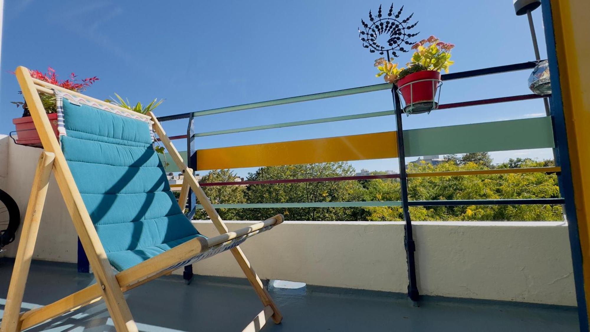 Canopee, Paisible, Chaleureux, Lumineux, Balcon Paris Bagian luar foto